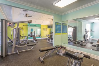24-Hour health hub with fitness equipment