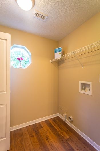 Laundry room with full-size washer and dryer*