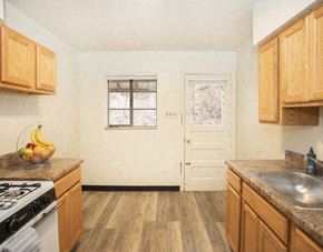 North Versailles apartment for rent - a kitchen with a stove and a sink