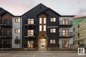 Edmonton house for rent - the exterior of a building with black and white buildings