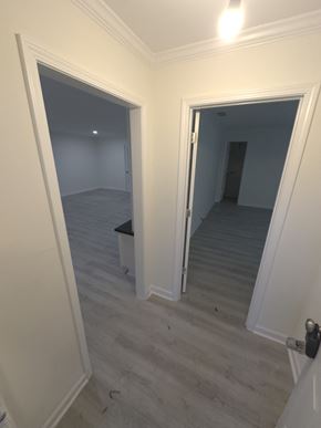 Smyrna house for rent - A room with a white door and a white wall.