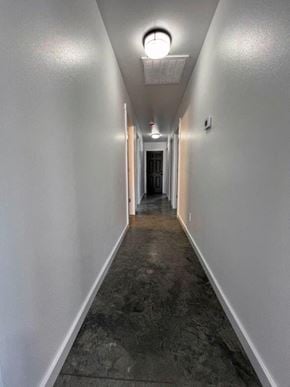 Grandview apartment for rent - A long, narrow hallway with a light on the ceiling and a door at the end.