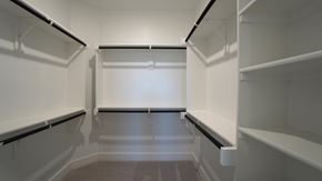 Forney house for rent - Empty white shelves in a room.