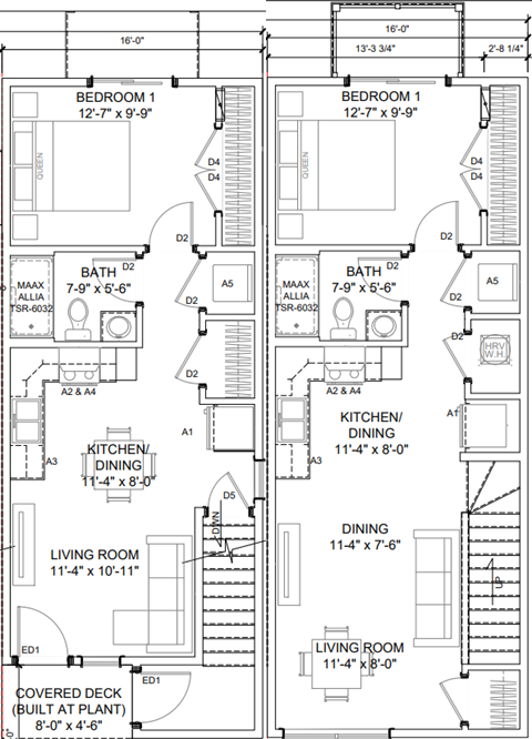 Floor plan for 1 bed, 1 bath, 550 sqft