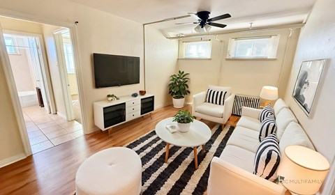 Floor plan for 1 bed, 1 bath, 550 sqft
