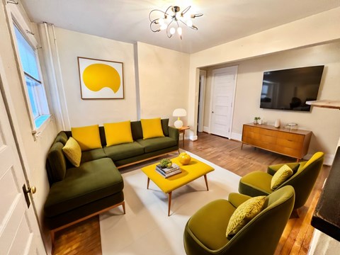 Floor plan for 1 bed, 1 bath