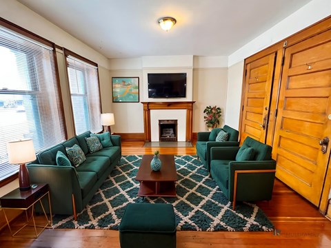 Floor plan for 1 bed, 1 bath