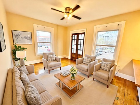 Floor plan for 1 bed, 1 bath