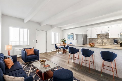 Floor plan for 1 bed, 1 bath, 545 sqft