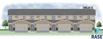 Sioux Falls house for rent - A drawing of a building with the word "RASE" on the bottom right corner.