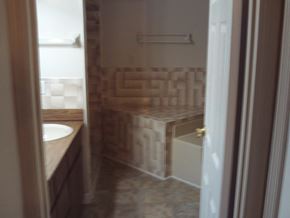 Crystal River house for rent - A bathroom with a sink and a shower.