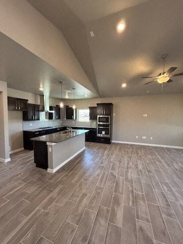 El Paso house for rent - A spacious kitchen with a large island and modern appliances.