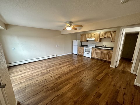 Floor plan for studio, 1 bath, 545 sqft