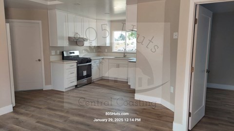 Floor plan for 3 beds, 1 bath, 740 sqft