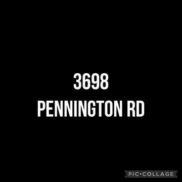 Shaker Heights house for rent - A black background with the text "3698 Pennington Rd" and a pic collage logo.