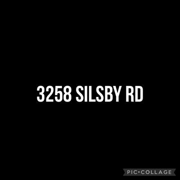 Cleveland Heights house for rent - The image displays the text "3258 SILSBY RD" on a black background.