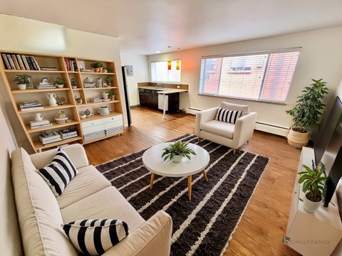 Floor plan for 1 bed, 1 bath