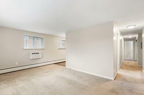Lakewood apartment for rent - A spacious room with beige carpeting and white walls.