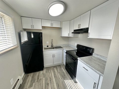 Floor plan for 1 bed, 1 bath