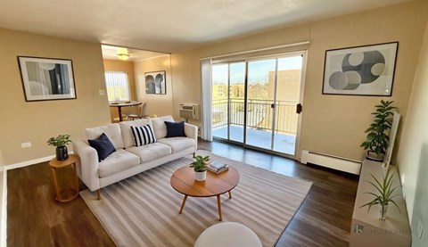 Floor plan for 1 bed, 1 bath, 610 sqft