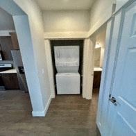 Bend apartment for rent - A white door is on the right side of the image.