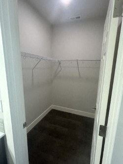 Bend apartment for rent - A white closet with a door open.