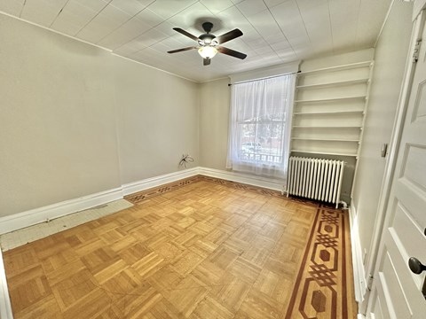 Floor plan for 2 beds, 1 bath