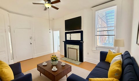 Floor plan for 1 bed, 1 bath