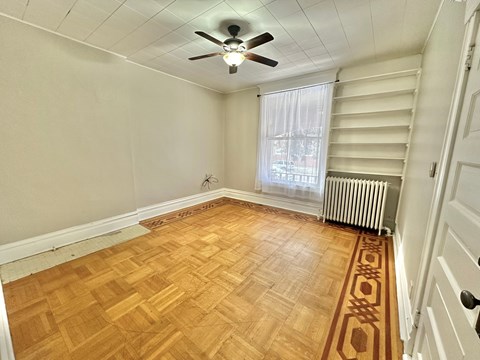 Floor plan for 2 beds, 1 bath