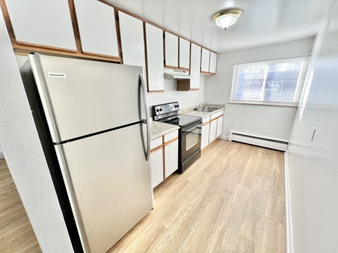 Floor plan for 2 beds, 1 bath
