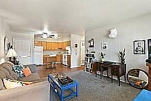 Floor plan for 2 beds, 2 baths, 800 sqft