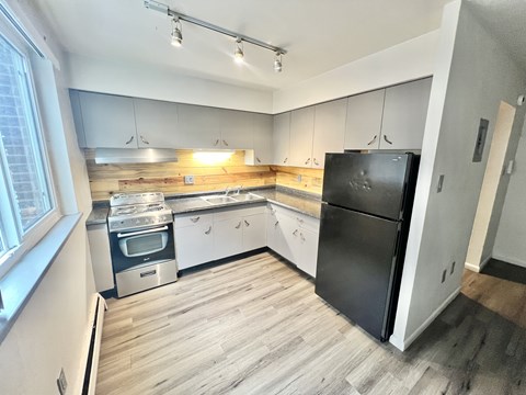 Floor plan for 1 bed, 1 bath, 600 sqft