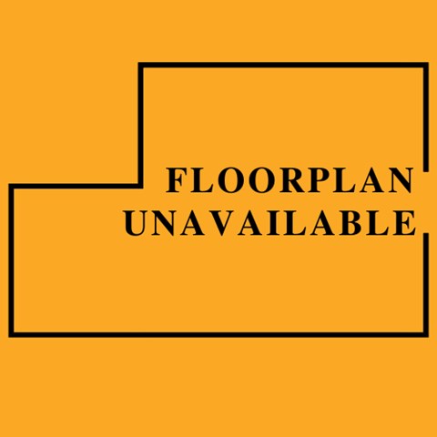 Floor plan for 2 beds, 1 bath