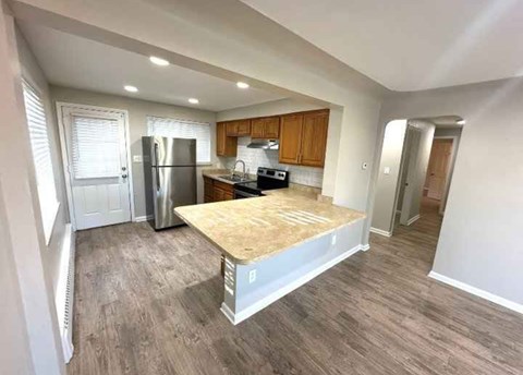 Floor plan for 3 beds, 2 baths, 960 sqft