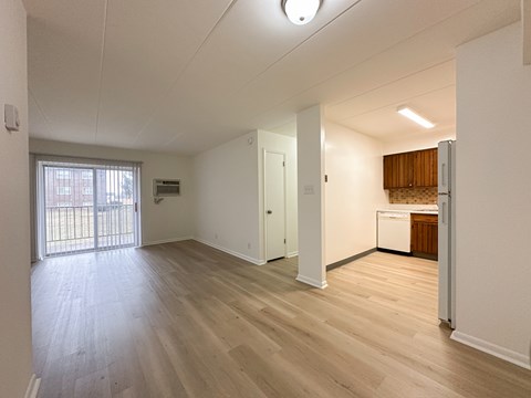 Floor plan for 2 beds, 1 bath