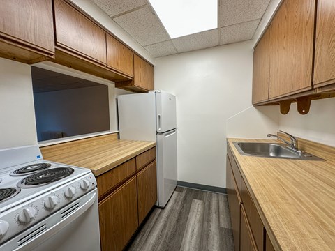 Floor plan for 1 bed, 1 bath