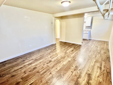 Floor plan for 1 bed, 1 bath