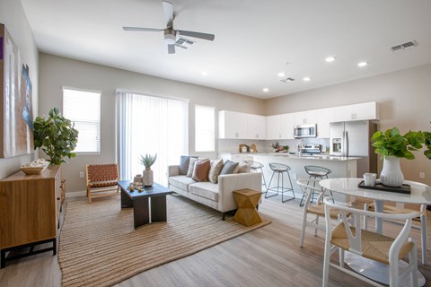 Floor plan for 2 beds, 2 baths, 1349 sqft