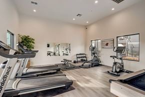Glendale apartment for rent - A gym with treadmills and exercise equipment.