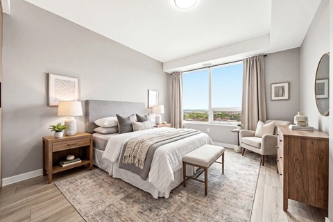 Floor plan for 2 beds, 2 baths, 869 sqft