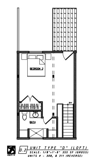Floor plan for 2 beds, 2 baths, 1213 sqft