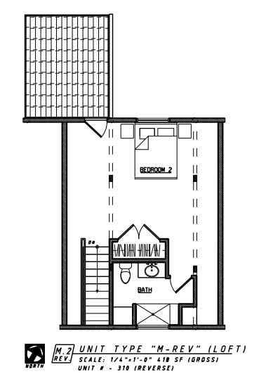 Floor plan for 2 beds, 2 baths, 1143 sqft