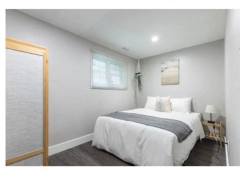 Floor plan for 2 beds, 1 bath