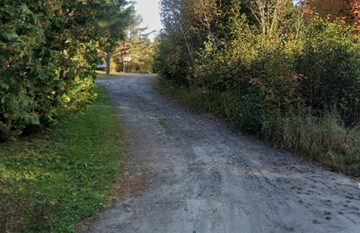 North Bay apartment for rent - A dirt road surrounded by greenery and trees.
