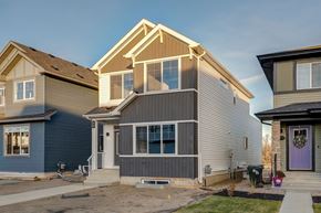 Spruce Grove apartment for rent - A row of houses with different colors and designs.