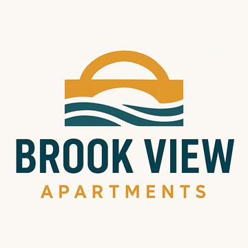 Morgantown apartment for rent - The image is a logo for Brook View Apartments.