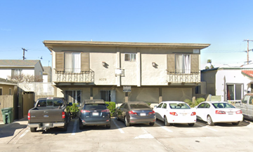 San Diego apartment for rent - A building with the number 4078 on it has cars parked in front.