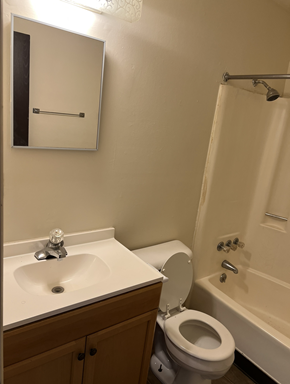 Spencer apartment for rent - A white sink with a silver faucet in a bathroom.
