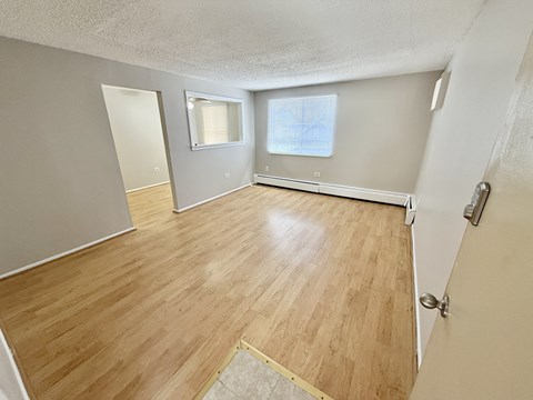 Floor plan for 1 bed, 1 bath, 600 sqft
