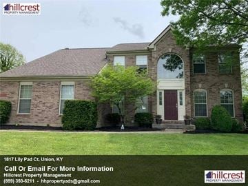 Union house for rent - A house with a sign that says Hillcrest Property Management.